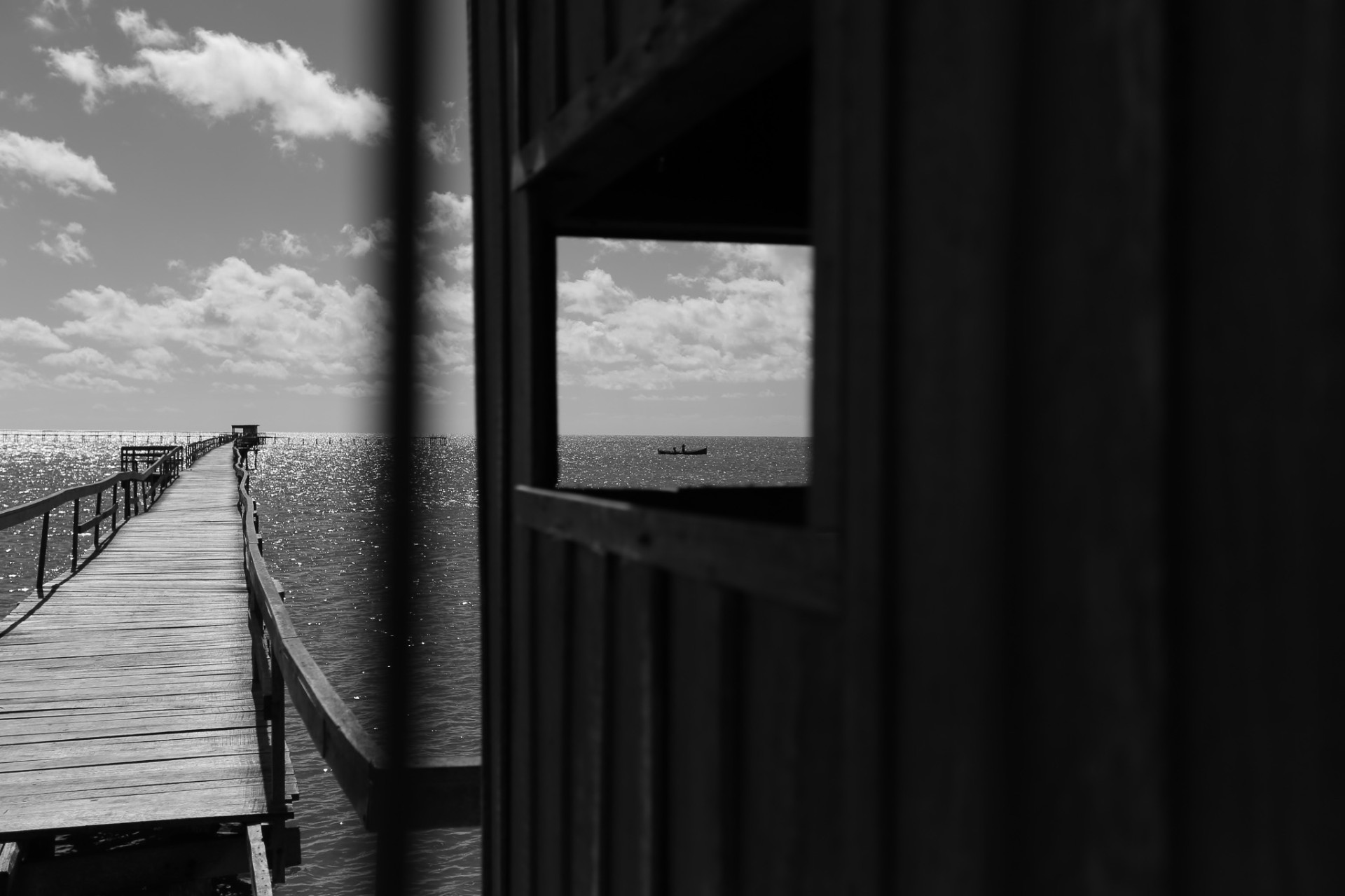 Muelle al horizonte, ventana al mar