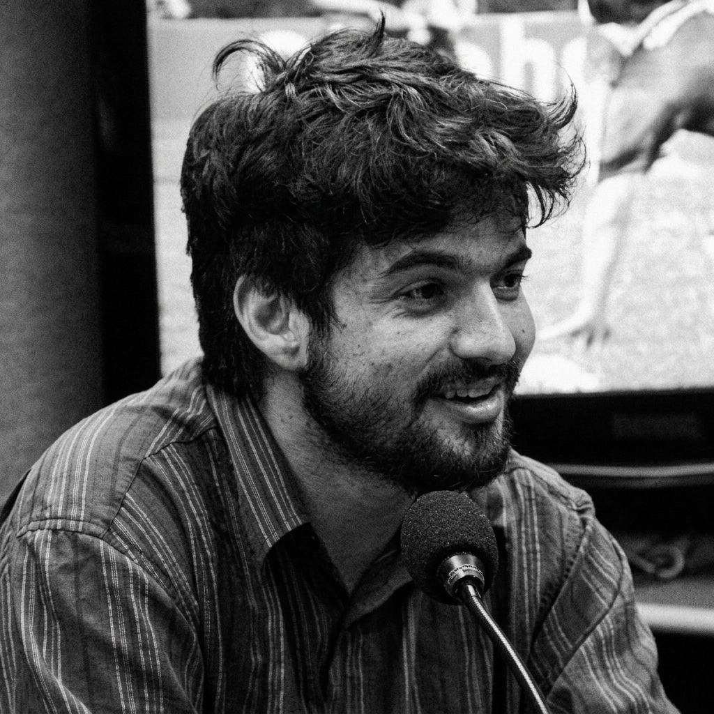 rodaje en estudio de radio